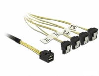 Delock Cavo (85684) Mini SAS HD SFF-8643 | 4 x SATA 7 Pin angled 0.5m.|  85684