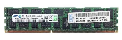 Memoria RAM 1x 8GB Samsung ECC REGISTERED DDR3 1066MHz PC3-8500 RDIMM | M393B1K73DH0-YF8