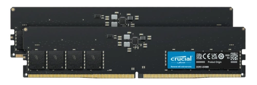 Memoria RAM 2x 16GB Crucial NON-ECC UNBUFFERED DDR5 4800MHz PC5-38400 UDIMM | CT2K16G48C40U5