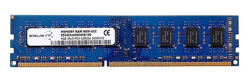 Memoria RAM 1x 4GB ESUS IT NON-ECC UNBUFFERED DDR3 1600MHz PC3-12800 UDIMM | ESUD31600UD8/4G