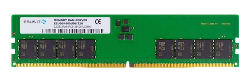 Memoria RAM 1x 32 GB ESUS IT NON-ECC UNBUFFERED DDR5 4800MHz PC5-38400 UDIMM | ESUD54800UD8/32G