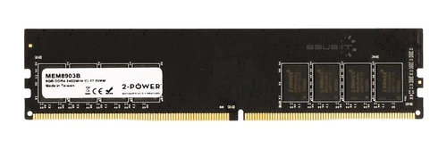 Memoria RAM 1x 8GB 2-POWER NON-ECC UNBUFFERED DDR4 2400MHz PC4-19200 UDIMM | MEM8903B