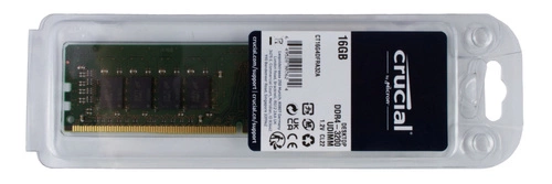Memoria RAM 1x 16GB Crucial NON-ECC UNBUFFERED DDR4 3200MHz PC4-25600 UDIMM | CT16G4DFRA32A