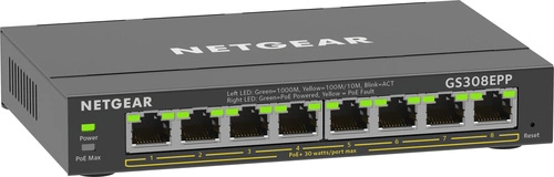 Interruttore Netgear GS308EPP-100PES 8x 1Gb 123 W PoE+