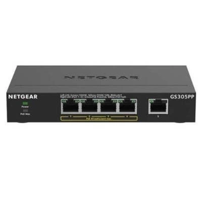 Switch Netgear GS305PP-100PES 5x 10/100/1000  83 W PoE+