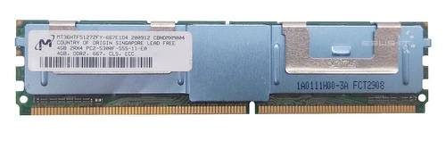 Memoria RAM 1x 4GB Micron FULLY BUFFERED DDR2 667MHz PC2-5300 FBDIMM | MT36HTF51272FY-667