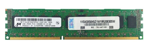 Memoria RAM 1x 2GB ELPIDA ECC REGISTERED DDR3 1333MHz PC3-10600 RDIMM | MT18JSF25672PDZ-1G4
