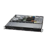 Piattaforma server Supermicro 1U 510T-MR SYS-510T-MR Intel x 1 DDR4 x 4 4 x 3.5" SATA PSU 1+1