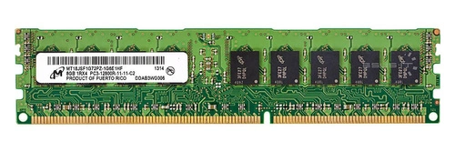 Memoria RAM 1x 8GB Micron ECC REGISTERED DDR3 1600MHz PC3-12800 RDIMM | MT18JSF1G72PZ-1G6