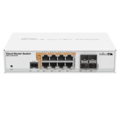 Switch Mikrotik CRS112-8P-4S-IN 8x 10/100/1000 4x SFP PoE+/Passive PoE