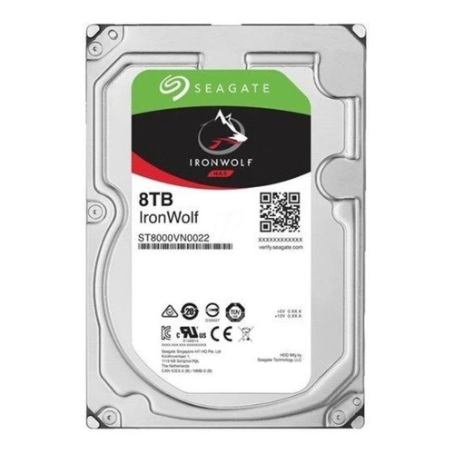 Disco rigido Seagate IronWolf 3.5'' HDD 8TB 7200RPM SATA 6Gb/s 256MB | ST8000VN0022