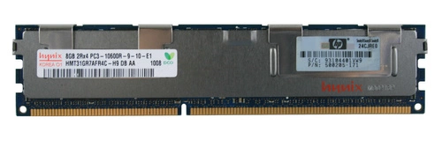 Memoria RAM 1x 8GB Hynix ECC REGISTERED DDR3 1333MHz PC3-10600 RDIMM | HMT31GR7AFR4C-H9