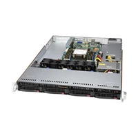 Piattaforma server Supermicro 1U 510P-WT SYS-510P-WT Intel x 1 DDR4 x 8 4 x 3.5" SATA/SAS/NVME PSU 1