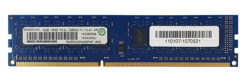 Memoria RAM 1x 4GB Ramaxel NON-ECC UNBUFFERED DDR3 1600MHz PC3-12800 UDIMM | RMR5030MN68F9F