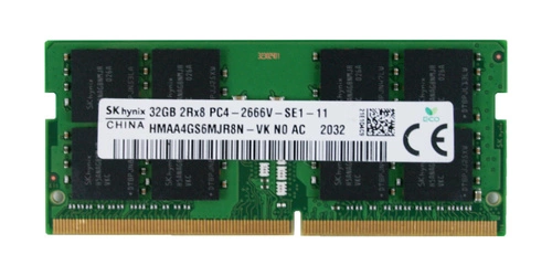 Memoria RAM 1x 32GB Hynix SO-DIMM DDR4 2666MHz PC4-21300 | HMAA4GS6MJR8N-VK