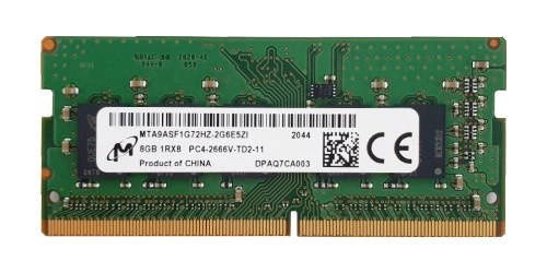 Memoria RAM 1x 8GB Micron SO-DIMM DDR4 2666MHZ PC4-21300 | MTA9ASF1G72HZ-2G6