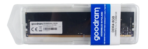 Memoria RAM 1x 8GB GoodRAM ECC UNBUFFERED DDR4 2Rx8 2666MHz PC4-21300 UDIMM | W-MEM2666D48G