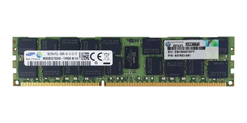 Memoria RAM 1x 16GB Samsung ECC REGISTERED DDR3 1333MHz PC3-10600 RDIMM | M393B2G70QH0-YH9