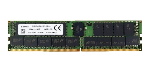 Memoria RAM 1x 32GB Kingston ECC REGISTERED DDR4 2Rx4 2400MHz PC4-19200 RDIMM | KCPC7G-MIA