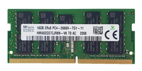 Memoria RAM 1x 16GB Hynix SO-DIMM DDR4 2666MHZ PC4-21300 | HMA82GS7CJR8N-VK