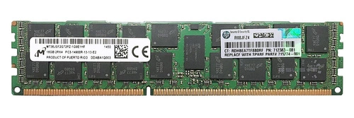 Memoria RAM 1x 16GB Micron ECC REGISTERED DDR3 1866MHz PC3-14900 RDIMM | MT36JSF2G72PZ-1G9
