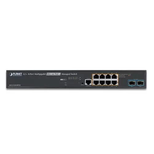 Interruttore Planet MGS-5220-8P2X 8x 1Gb 2x SFP+ 200 W PoE+