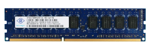 Memoria RAM 1x 4GB Samsung ECC UNBUFFERED DDR3 2Rx8 1333MHz PC3-10600 UDIMM | NT4GC72B8PG0NF-CG