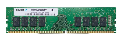Memoria RAM 1x 16GB ESUS IT NON-ECC UNBUFFERED DDR4 2666MHz PC4-21300 UDIMM | ESUD42666UD8/16G