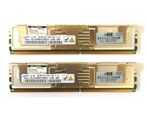Memoria RAM 2x 4GB HP Proliant & Workstation DDR2 667MHz ECC FULLY BUFFERED DIMM | 397415-B21