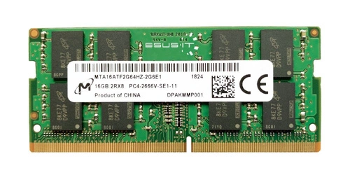 Memoria RAM 1x 16GB Micron SO-DIMM DDR4 2666MHz PC4-21300 | MTA16ATF2G64HZ-2G6