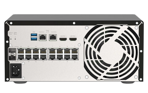 Interruttore QNAP QGD-3014-16PT-8G 14x 1Gb 2x RJ-45/SFP+ 140 W PoE+