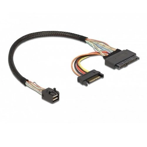 Delock Cavo SFF-8643 > U.2 SFF-8639 + SATA power connector 0.3m | 84823