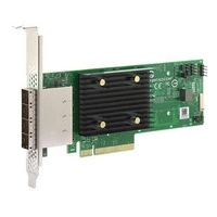 HBA BROADCOM 05-50075-00 4 Mini-SAS SFF8644 SAS/SATA/NVMe 12Gb/s nuovo 3 anni