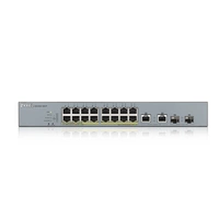 Interruttore Zyxel GS1350-18HP-EU0101F 16x 1Gb 2x RJ-45/SFP combo ports 250W PoE+