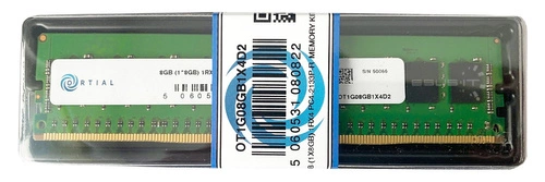 Memoria RAM 1x 8GB Ortial ECC REGISTERED DDR4 1Rx4 2133MHz PC4-17000 RDIMM | OT1G08GB1X4D2