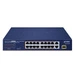 Interruttore Planet FGSD-1821P 16x 100Mb | 1x 1Gb 1x RJ-45/SFP 185 W PoE+