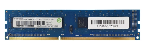 Memoria RAM 1x 4GB Ramaxel NON-ECC UNBUFFERED DDR3 1600MHz PC3-12800 UDIMM | RMR5030EF68F9W