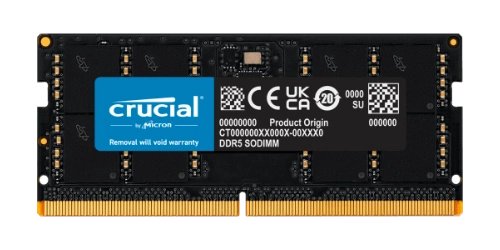 Memoria RAM 1x 32GB Crucial SO-DIMM DDR5 4800MHz PC5-38400 | CT32G48C40S5