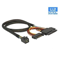 Delock Cavo SFF-8643 male > U.2 SFF-8639 female + SATA power connector 0.5m | 84819