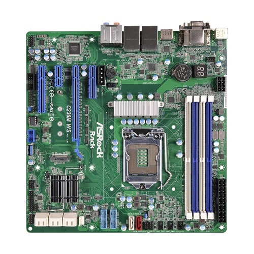Scheda madre Asrock Rack C236M WS LGA1151 Micro-ATX | C236M WS