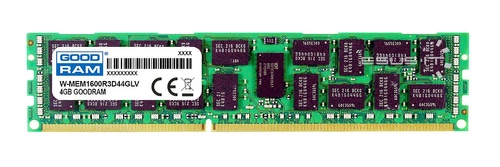 Memoria RAM 1x 4GB GoodRAM ECC REGISTERED DDR3 2Rx4 1600MHz PC3-12800 RDIMM | W-MEM1600R3D44GLV