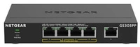 Interruttore Netgear GS305PP-300EUS 5x 1Gb 83 W PoE+
