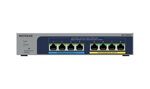 Interruttore Netgear MS108EUP-100EUS 8x 2.5Gb 230 W PoE++