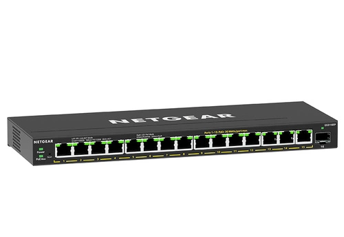 Interruttore Netgear GS316EP-100PES 15x 1Gb 1 SFP 180 W PoE+
