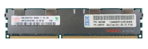 Memoria RAM 1x 8GB Hynix ECC REGISTERED DDR3 1066MHz PC3-8500 RDIMM | HMT31GR7AFR8C-G7