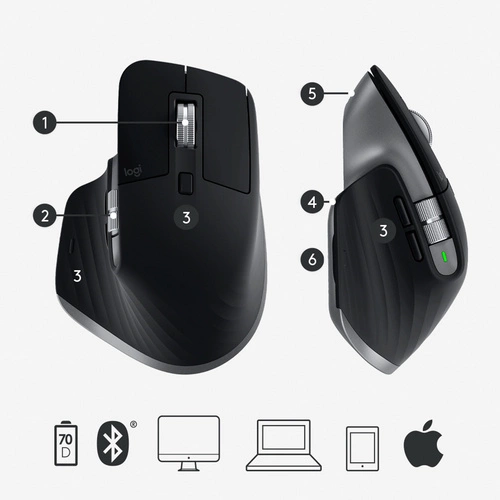 Senza fili topo Logitech MX Master 3 f/ Mac 910-005696