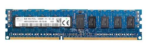 Memoria RAM 1x 8GB Hynix ECC REGISTERED DDR3 1600MHz PC3-12800 RDIMM | HMT41GR7BFR4A-PB