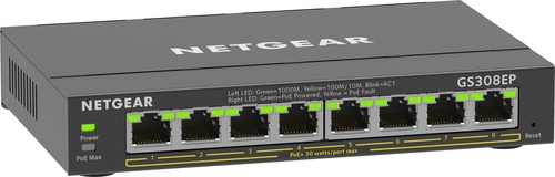 Interruttore Netgear GS308EP-100PES 8x 1Gb 62 W PoE+