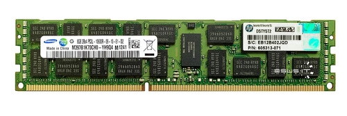 Memoria RAM 1x 8GB Samsung ECC REGISTERED DDR3 1333MHz PC3-10600 RDIMM | M393B1K70CH0-YH9