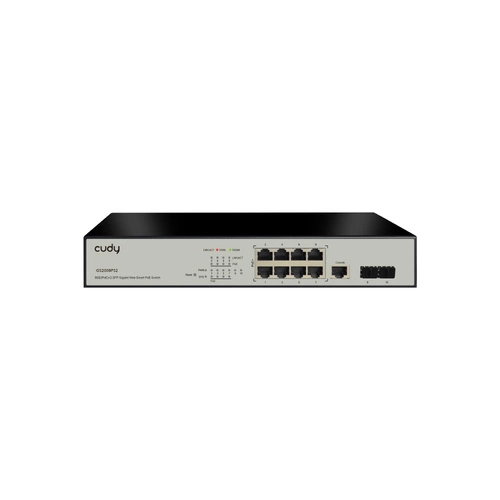 Interruttore Cudy 8x 1Gb 2x SFP 130 W PoE+